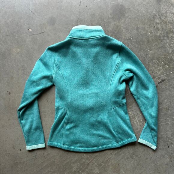 North Face Jacket Women's S Green Agave Active Softshell Coat Full Zip Fleece - Picture 5 of 9